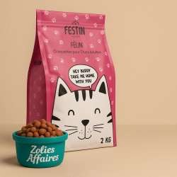 Festin Félin – Croquettes au Poulet