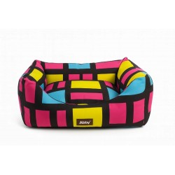 Couchage multicolore confortable pour chat et chien