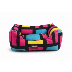 Couchage multicolore confortable pour chat et chien