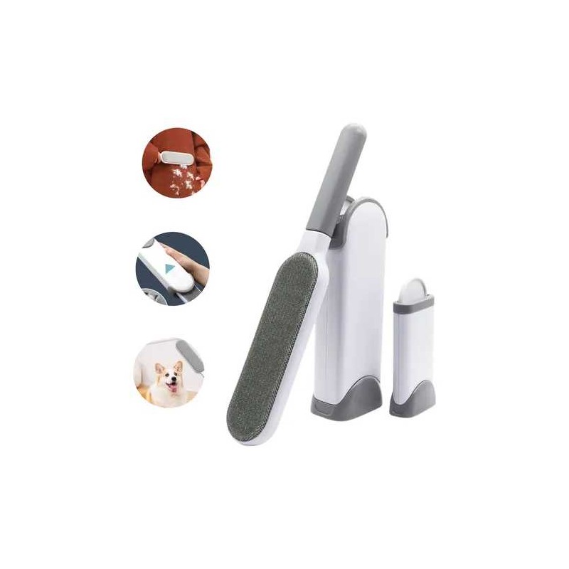 Brosse Anti-Poils 2en1 – Express & Réutilisable