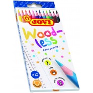 Jovi Lot de 12 crayons de couleur Woodless, couleurs assorties (734/12)