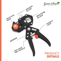 Ciseau de jardin à deux lames pour greffer des arbres