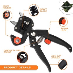 Ciseau de jardin à deux lames pour greffer des arbres