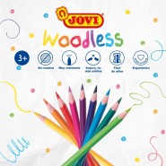 Jovi Lot de 12 crayons de couleur Woodless, couleurs assorties (734/12)