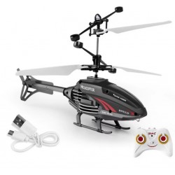 Hélicoptère volant avec télécommande pour enfants, jouets rechargeables par USB, jeux d’intérieur et d’extérieur