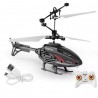 Hélicoptère volant avec télécommande pour enfants, jouets rechargeables par USB, jeux d’intérieur et d’extérieur