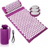 Tapis Acupression, Kit D’acupression pour le Cou et le Dos Violet