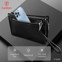 Sac à Main Antivol Earldom ET-BG06 avec Verrouillage par Empreinte Digitale – Cuir Résistant, Grande Autonomie