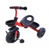 Tricycle pour enfant rouge, avec deux paniers avant et arrière