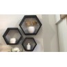 Trio étagères décoratifs (hexagonale)