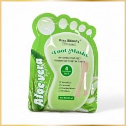 Masque Pieds Aloe Vera Kiss Beauty – Peaux Douces 7 Jours