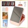 Miroir LED Tricolore USB avec boîte de rangement