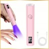 Mini lampe UV portable pour ongles avec écran LED