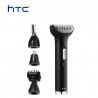Htc Rasoir sans fil – coupe de barbe nez cheveux et oreille – Rechargeable 4 en 1