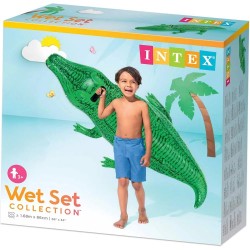 Crocodile gonflable à chevaucher de la marque Intex