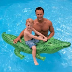 Crocodile gonflable à chevaucher de la marque Intex
