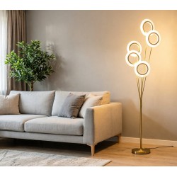 Lampadaire multi-anneaux ou céleste