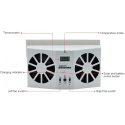 Ventilateur extracteur solaire pour fenêtre de voiture