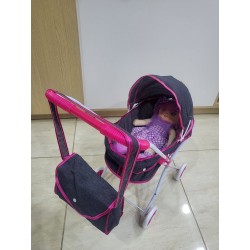 Landau pour poupée (poussette jouet) avec sac