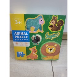 Puzzle éducatif pour enfants "Animal Puzzle - My Best Puzzle" 39 pièces