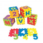Tapis puzzle en mousse XL chiffres et lettres 36 PCs- 12*12 CM