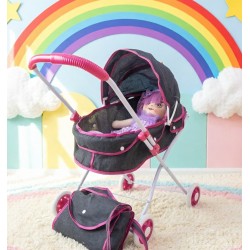 Landau pour poupée (poussette jouet) avec sac
