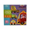 Puzzle pour enfants thème véhicules de transport et de la circulation 43 piéces