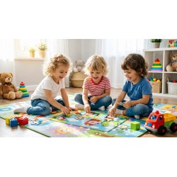 Puzzle pour enfants thème véhicules de transport et de la circulation 43 pièces