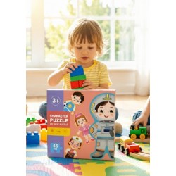 Puzzles éducatifs pour enfants thème des métiers et des personnages 45 pièces
