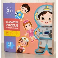 Puzzles éducatifs pour enfants thème des métiers et des personnages 45 pièces