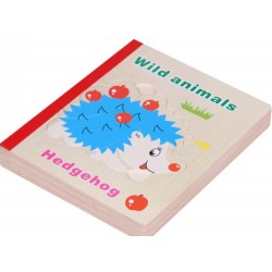 Livre puzzle en bois (thème ANIMAUX)