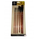 Pochette de 6 pinceaux plat ARTIST BRUSH