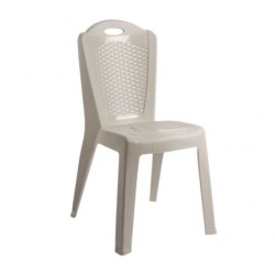 Sofpince Chaise rotin - Grège - plastique