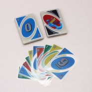 Imperméable Transparent Plastic Card UNO jeu Family Fun Card Poker