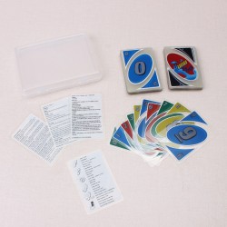 Imperméable Transparent Plastic Card UNO jeu Family Fun Card Poker