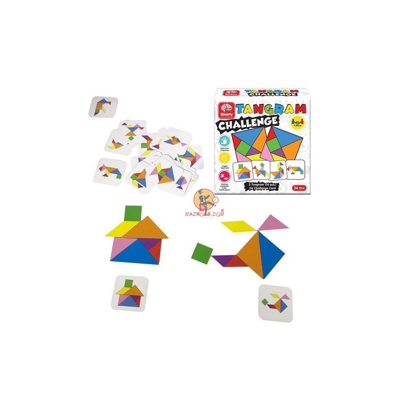 Tangram Challenge- Montessori 48Pcs