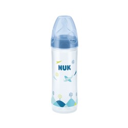 Biberon plastique love 250 ml 6-18m bleu  NUK