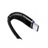 Câble type-C D17  Pour Recharge Rapide Compatible avec  S8/S9/ Xioami et Huawei