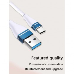 Câble Type-C D17  Recharge Rapide Compatible avec Samsung  S8/S9/ Xiaomi Huawei