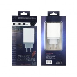 Chargeur USB rapide  5V 2.4A -  Pour Samsung A50 A30 iPhone 7- 8  - Huawei P20 - Tablet chargeur mural rapide