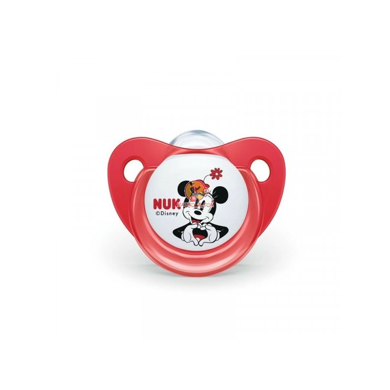 NUK-Sucette Disney Mickey Mouse 0-6 Mois Rouge
