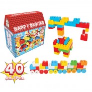 40 MEGA Blocs de construction-happy lego