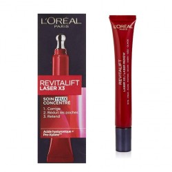 Loreal Cosmetics Revitalift - Laser X3 - Soin Yeux Triple Action - Anti-Âge - 15 mL