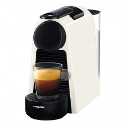 Magimix Machine à Café Nespresso Essenza Mini Blanc 11365 + 14 Capsules Gratuit