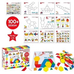 Tangram Challenge- Montessori 110 Pcs- 6 Niveaux
