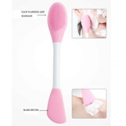 Brosse silicone double face - Rose