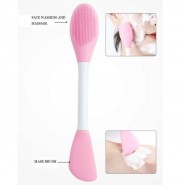 Brosse silicone double face - Rose