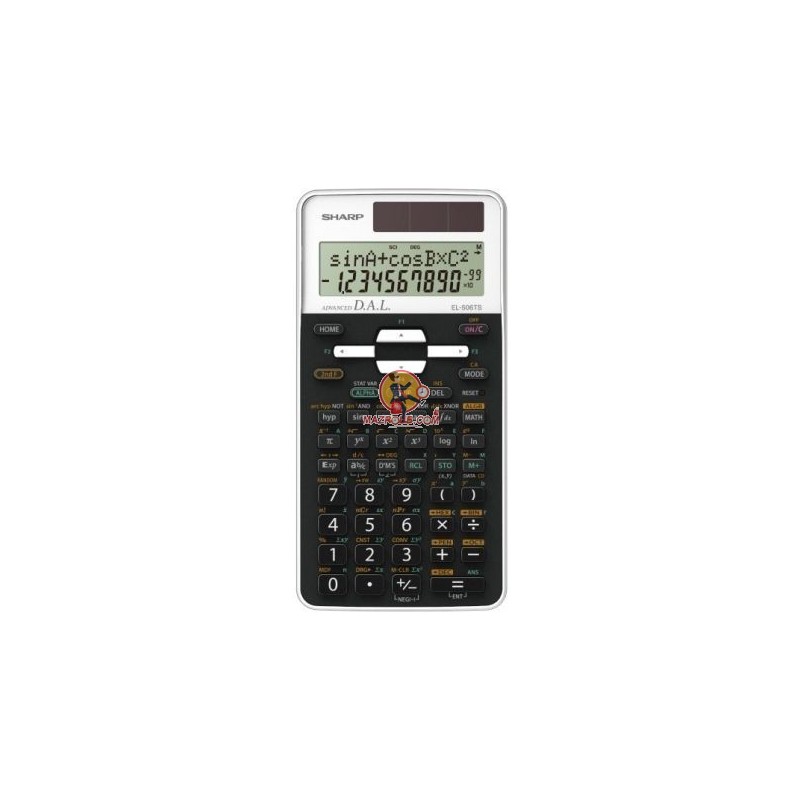Sharp Calculatrice scientifique - EL 506TSB - WH
