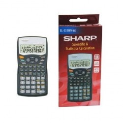 Sharp Calculatrice scientifique EL- 531WH-BK - Noir