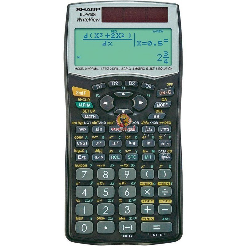 Sharp Calculatrice - Scientifique - Write View EL-W506
